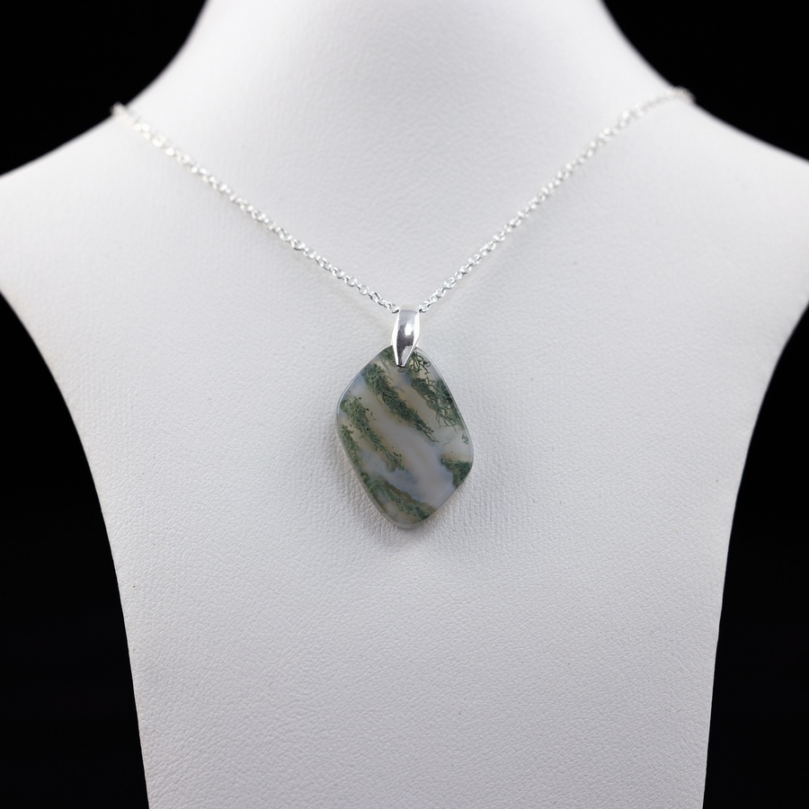 Green Moss Agate Necklace