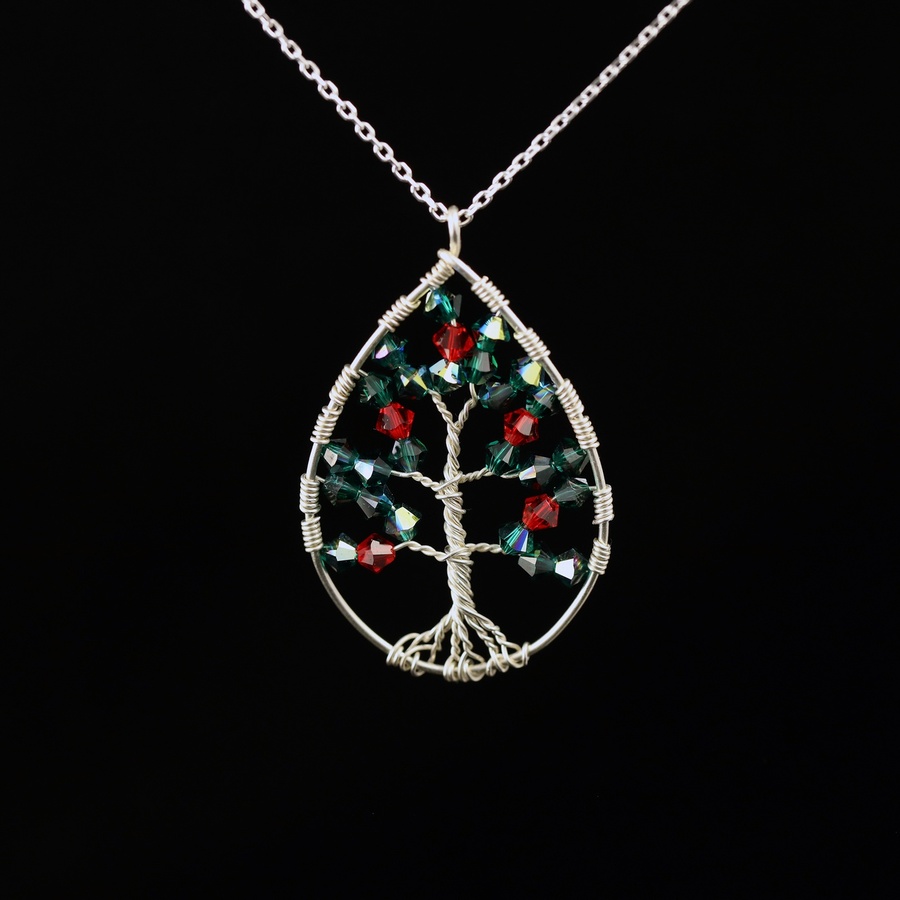 Teardrop Tree of Life Necklace
