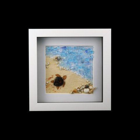 Beach Turtle 3D Picture
