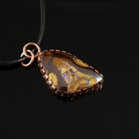 Boulder Opal Copper Necklace