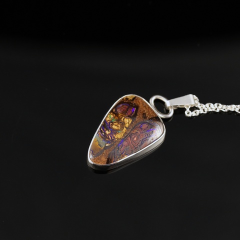 Small Boulder Opal Necklace