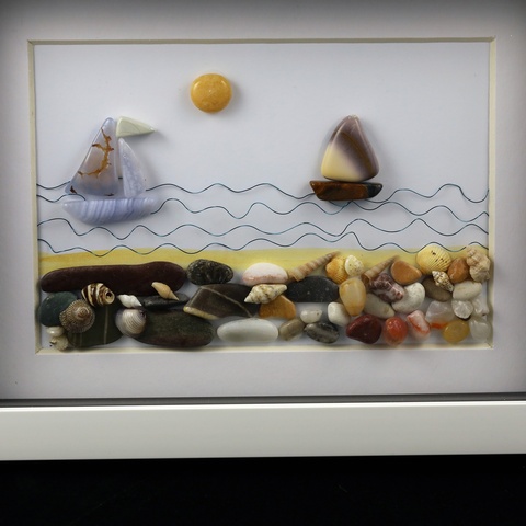 Life at Sea 3D Stone Art Picture