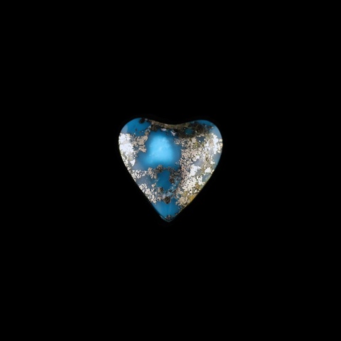 Morenci Turquoise Heart Cabochon
