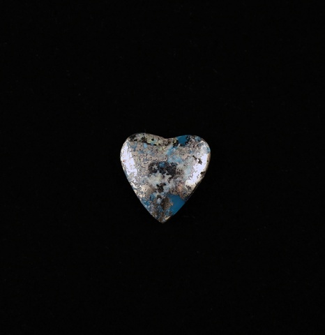 Small Heart Morenci Turquoise Cabochon