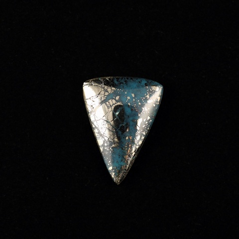 Triangle Morenci Turquoise Cabochon