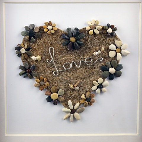 Love Heart In The Sand 3D Picture