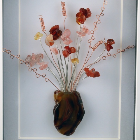 Autumn Vase of Flowers 3D Picture