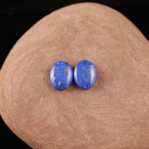 Lapis Lazuli Oval Cabochons - Pair