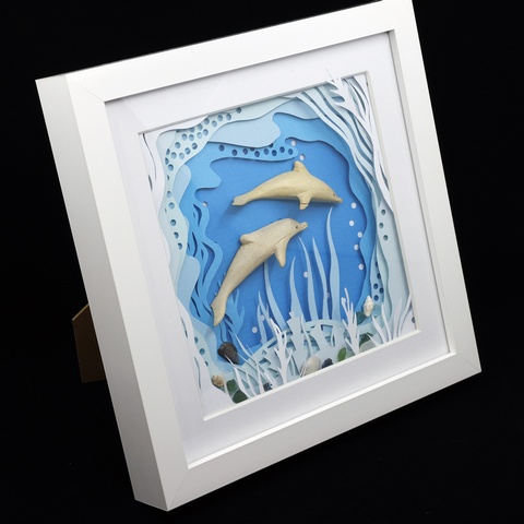 Dolphins In The Sea 3D Picture