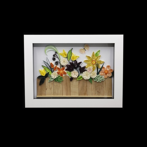 Flower Planter Quill Art Picture