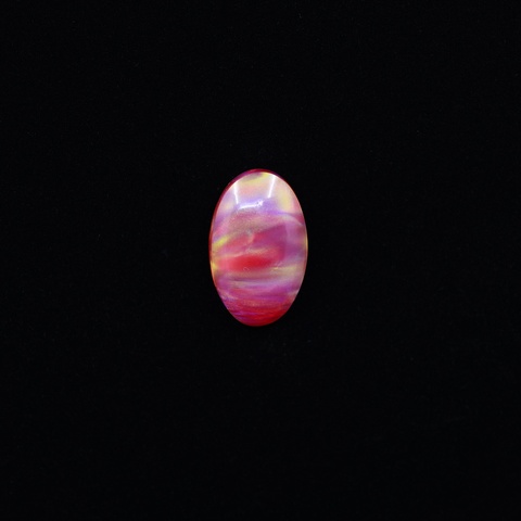 Aurora Opal Red Oval Cabochon