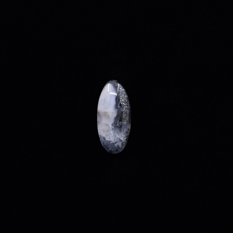 Marcasite Plume Agate Long Oval Cabochon