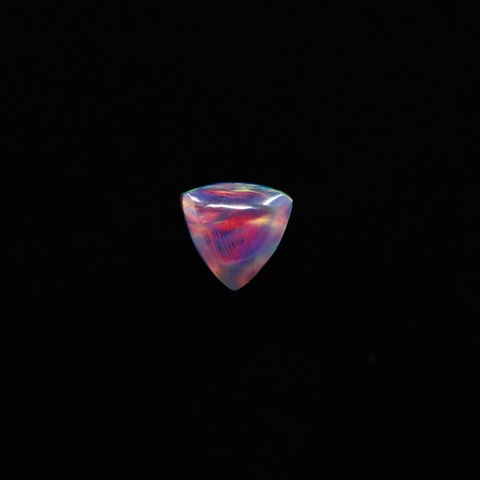 Aurora Opal Triangle Cabochon