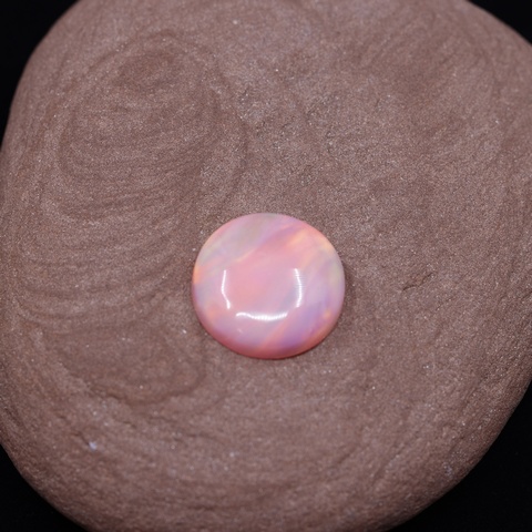 Aurora Opal Pink Round Cabochon