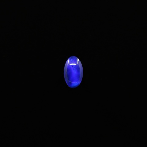 Aurora Opal Blue Black Oval Cabochon