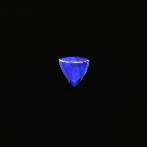 Aurora Opal Blue Black Triangle Cabochon