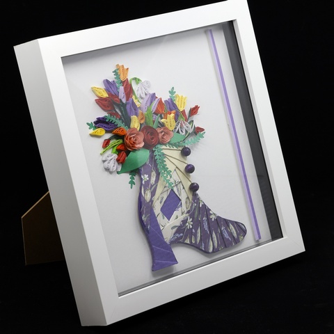 Step Into Spring 3D Quill Art Picture