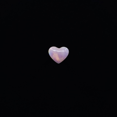 Aurora Opal Pink Heart Cabochon