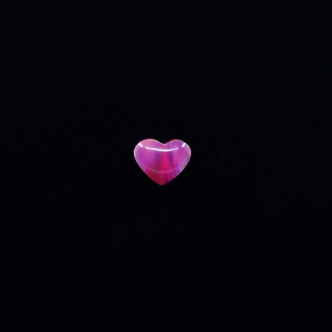 Aurora Opal Red Heart Cabochon