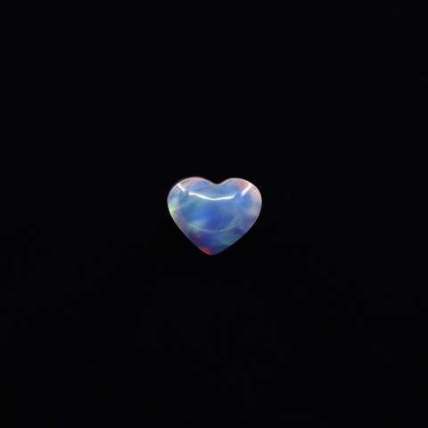 Aurora Opal Heart Cabochon