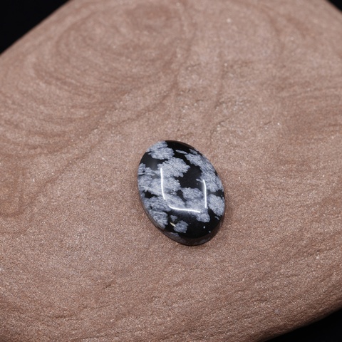 Snowflake Obsidian Oval Cabochon