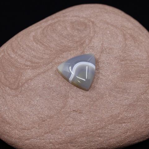 Banded Agate Triangle Cabochon