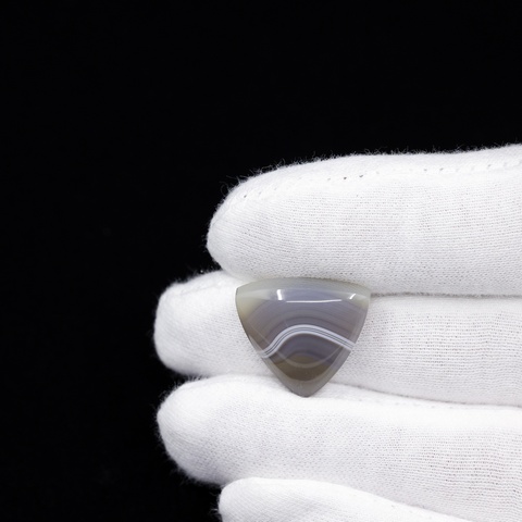Banded Agate Triangle Cabochon