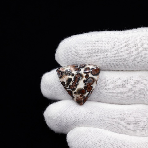 Leopardskin Jasper Triangle Cabochon