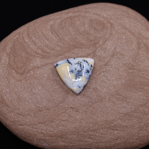 Dendritic Opal Triangle Cabochon