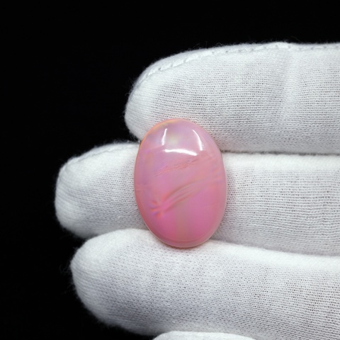 Aurora Opal Pink Oval Cabochon