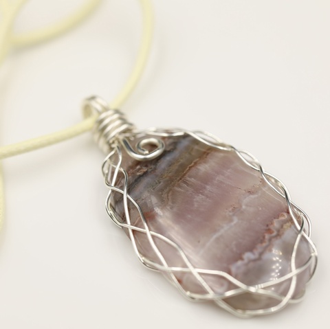 Mexican Lace Agate Necklace