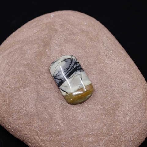 Picasso Marble Rectangle Cabochon
