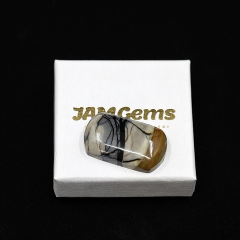 Picasso Marble Rectangle Cabochon
