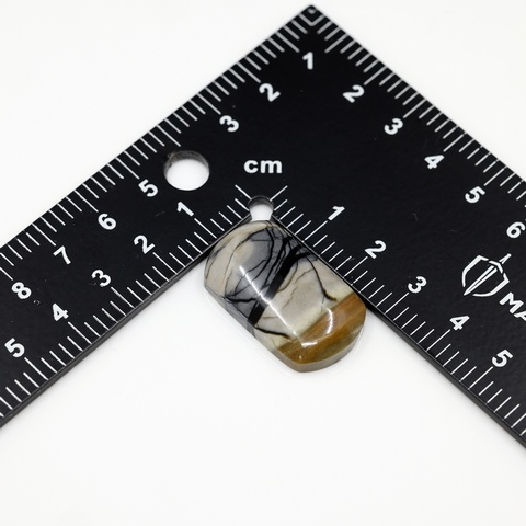 Picasso Marble Rectangle Cabochon