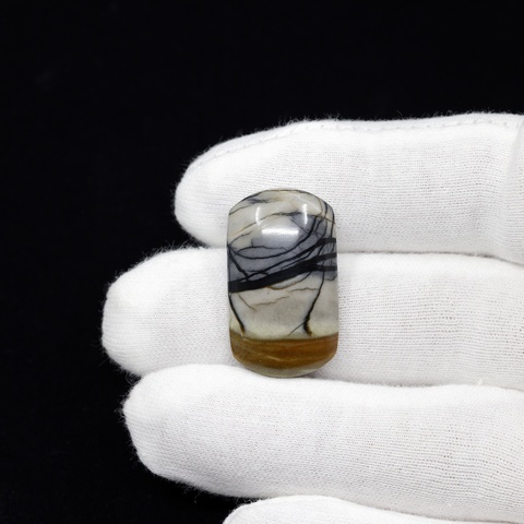Picasso Marble Rectangle Cabochon