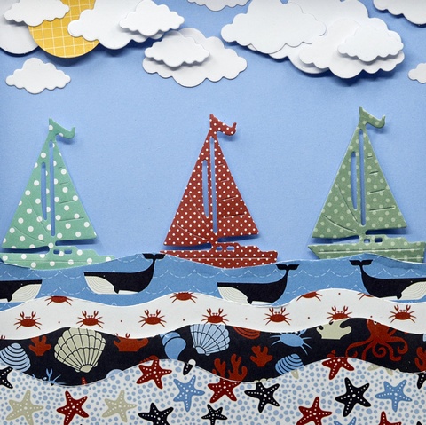 Trio of Paper Sails