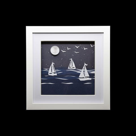 Moonlit Paper Sailing