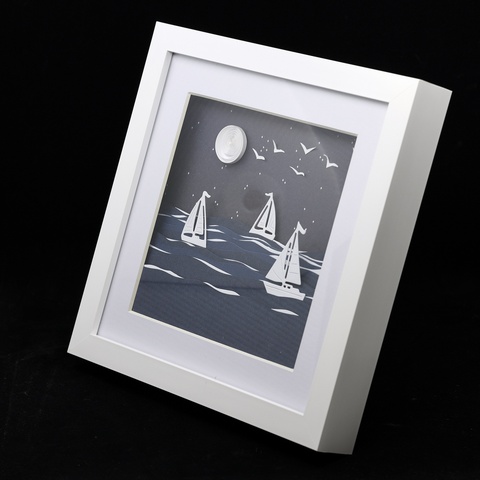 Moonlit Paper Sailing