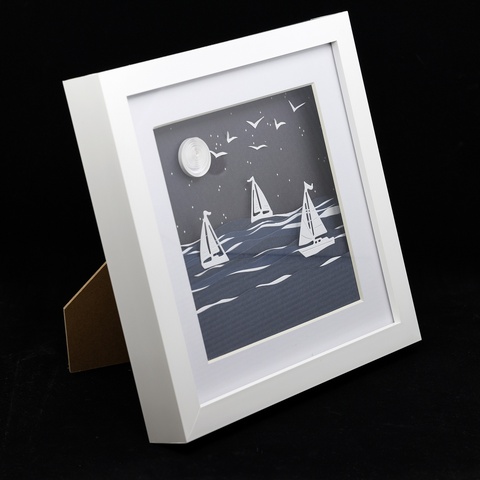 Moonlit Paper Sailing
