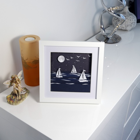 Moonlit Paper Sailing