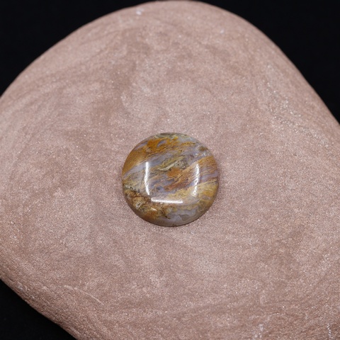 Laguna Moss Agate Round Cabochon