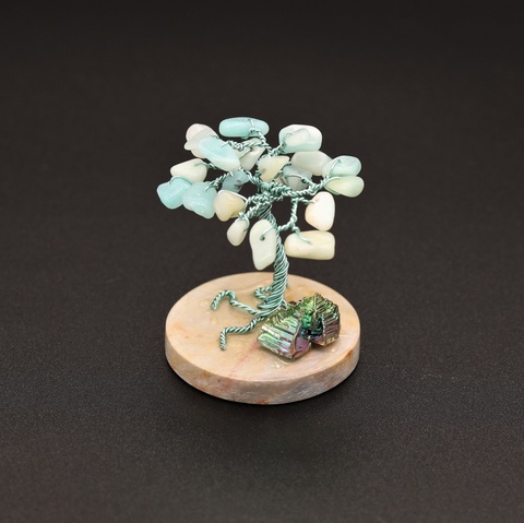 Blue Bismuth Mini Gem Tree