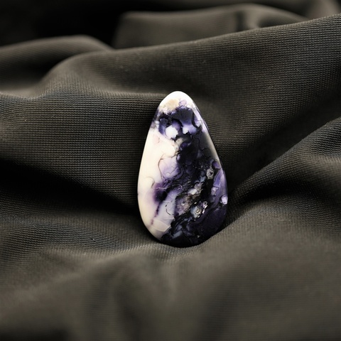Purple Tiffany Stone Teardrop