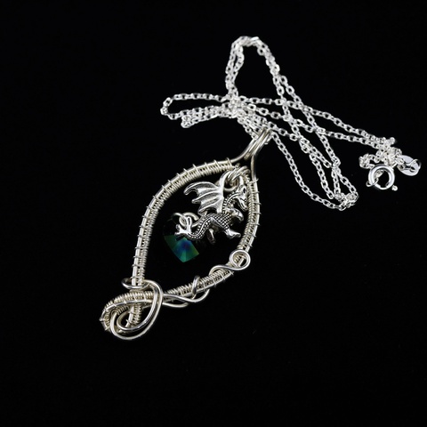 Silver Dragon Necklace