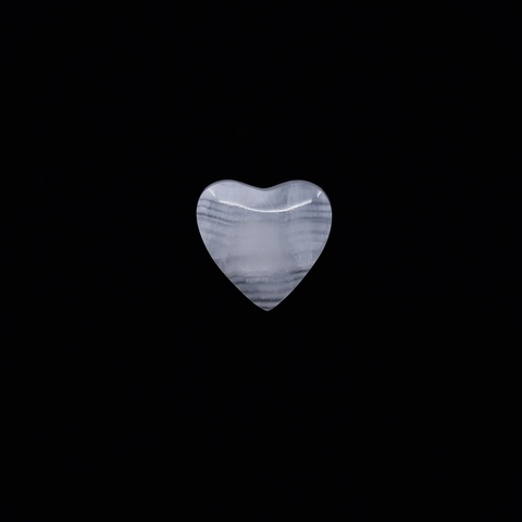 White Onyx Heart Cabochon