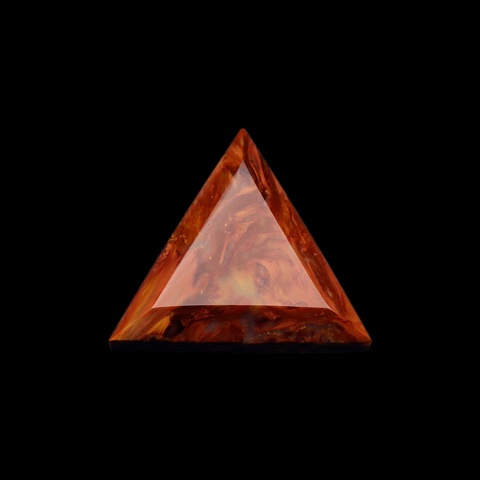 Faceted Flame Pietersite Cabochon