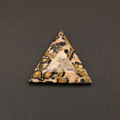 Leopardskin Triangle Jasper Cabochon