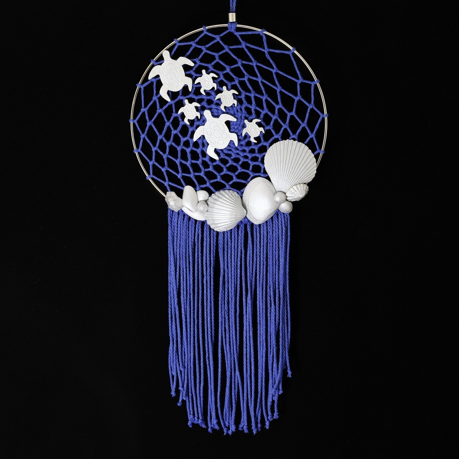 Turtle Tide Macrame Dreamcatcher