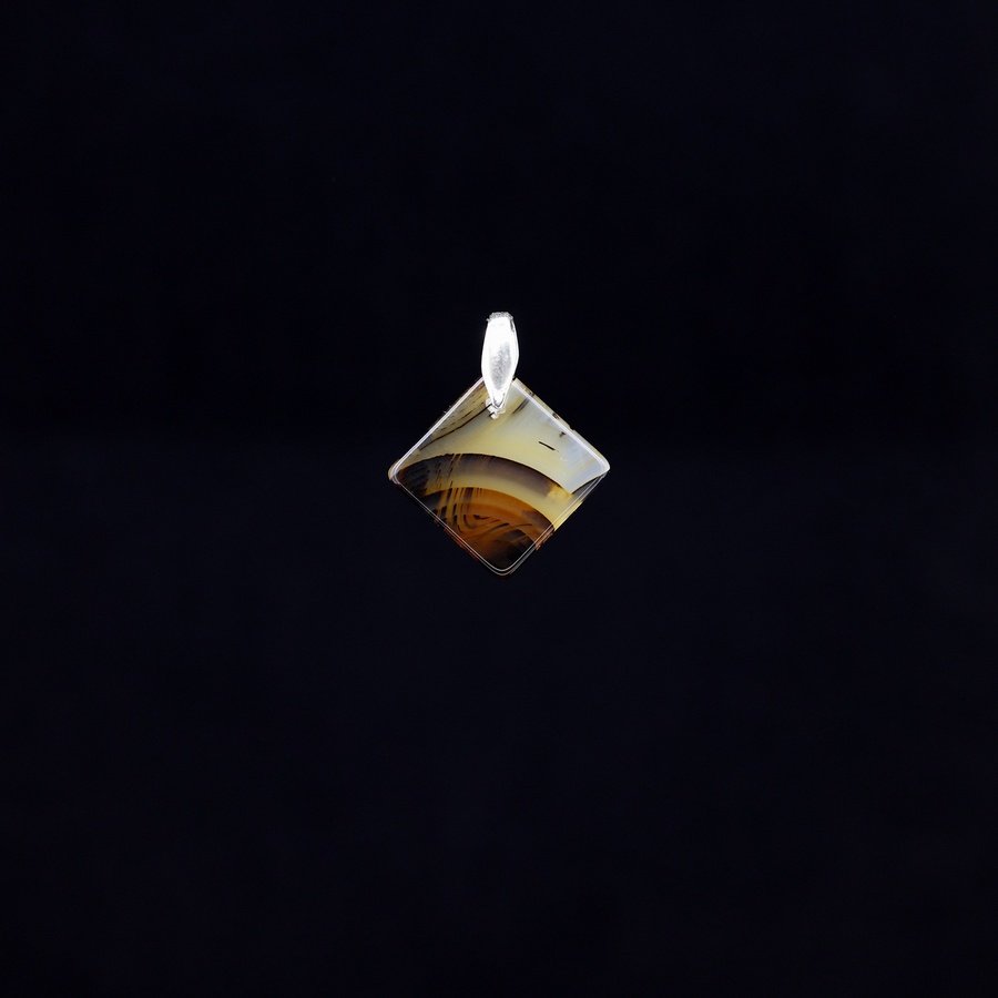 Montana Agate Natural Stone Pendant