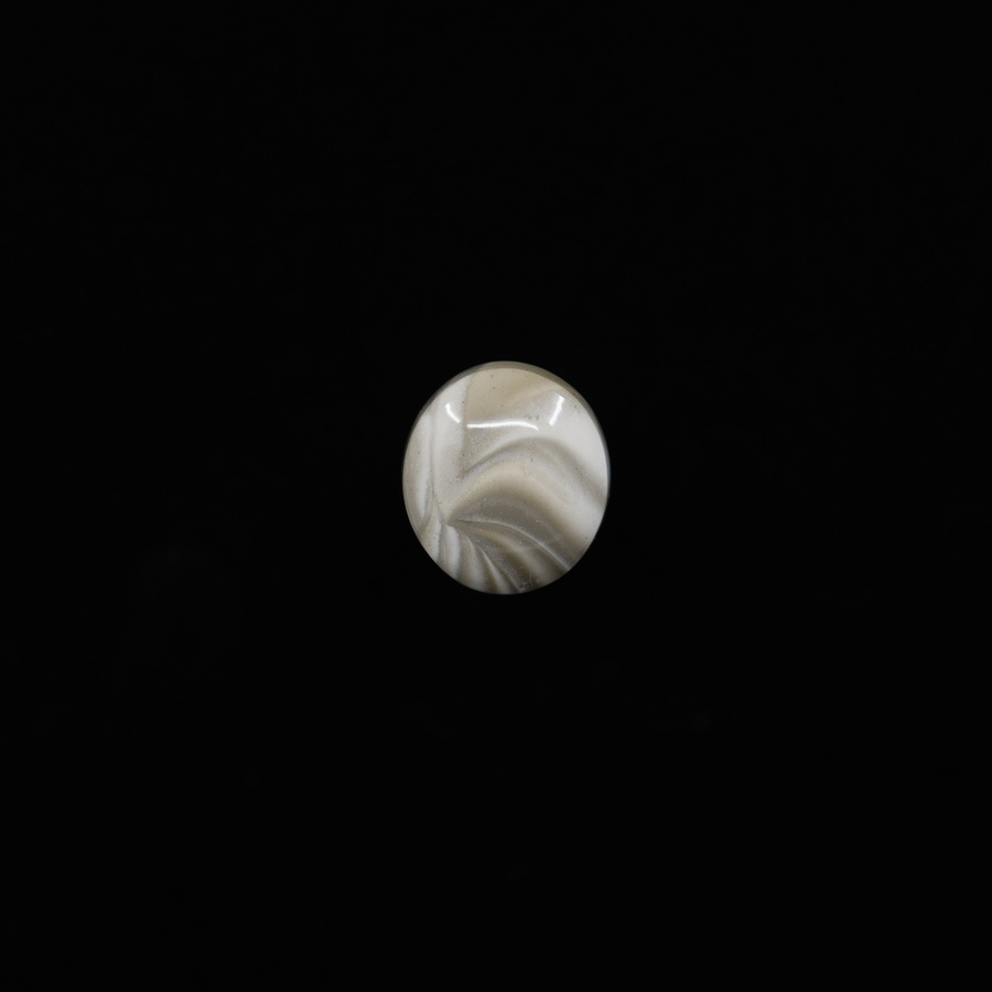 Polish Flint Oval Cabochon